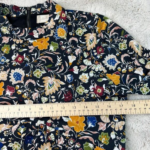 Altard State Long Sleeve Floral Boho Mini Dress Size Medium Fall Stretchy Short - Picture 6 of 12